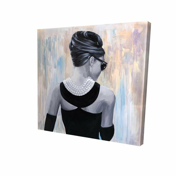 Begin Home Decor 16 x 16 in. Actress Audrey Hepburn-Print on Canvas 2080-1616-FI17